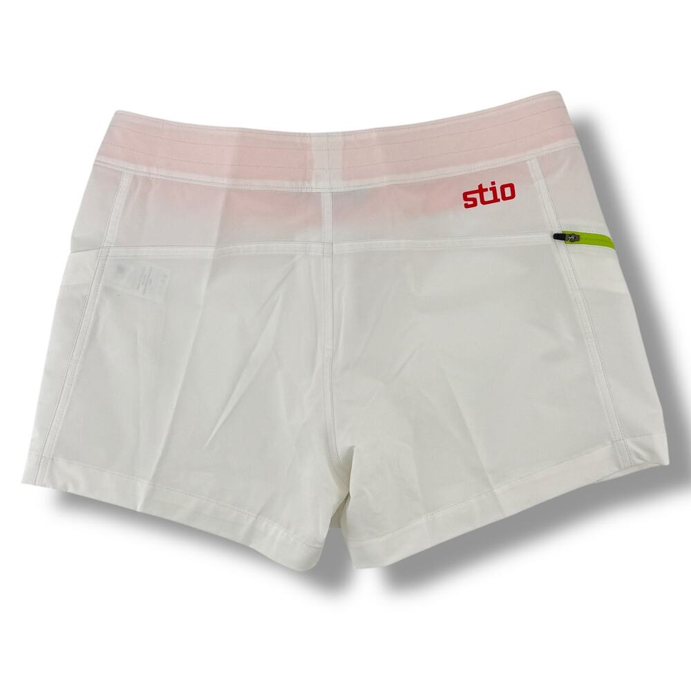 Stio CFS Board Shorts Womens Size 10 White Morning Frost 4" Inseam - Picture 5 of 9